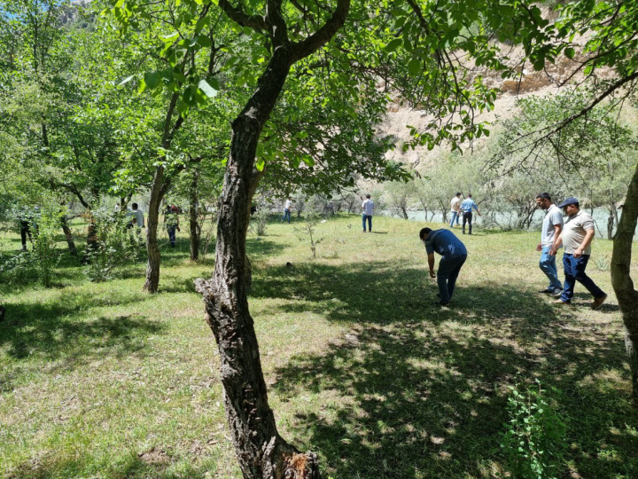 Landscaping works in the Romit area of the city of Vahdat