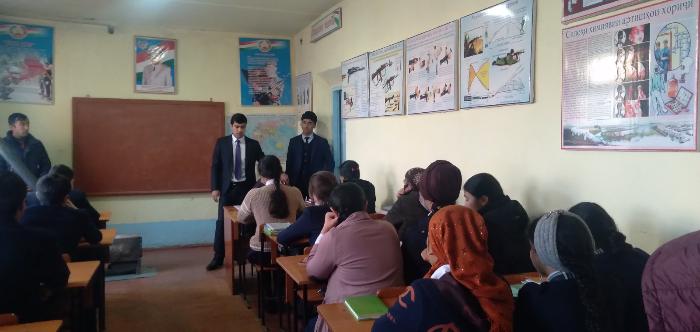 Studying the content of the Message of the President of the Republic of Tajikistan in educational institutions of Penjikent city