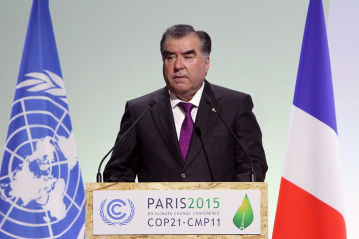 Speech of the President of the Republic of Tajikistan at the 21st Conference of the Parties of the United Nations Framework Convention on Climate Change