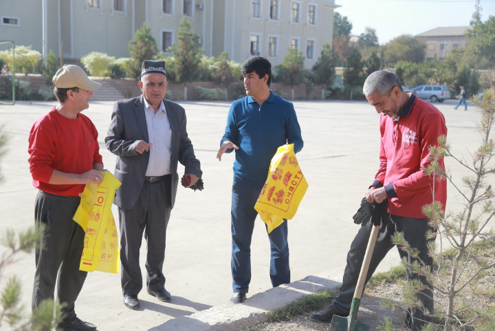 "Clean Area" campaign in Bokhtar city