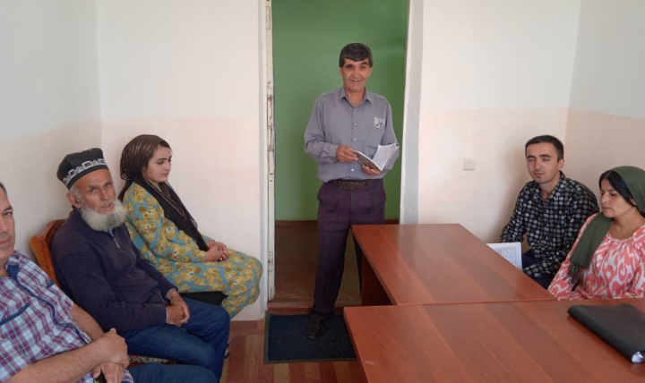 Public environmental enlightenment meetings in Rudaki district
