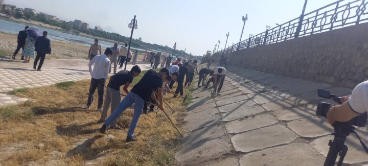 Carrying out the action "Clean Coast", dedicated to the World Environment Day in Sughd region