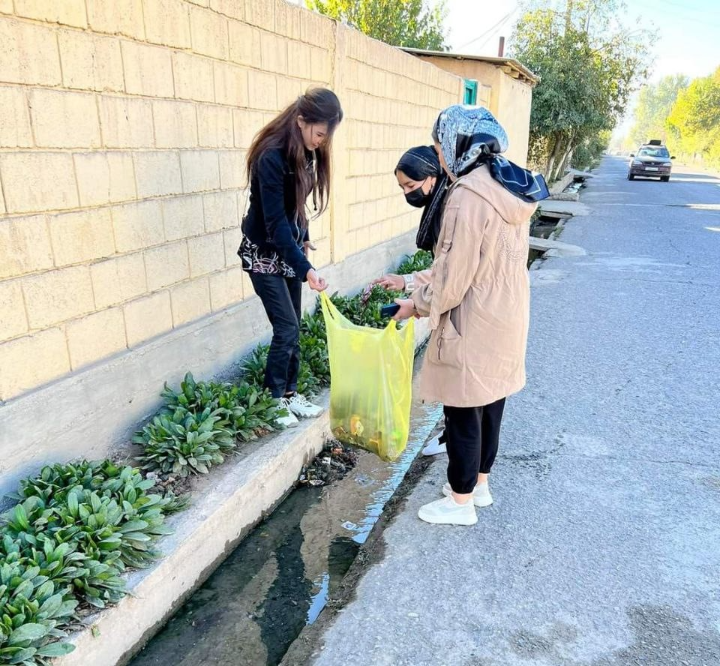 Carrying out environmental actions in the city of Gissar