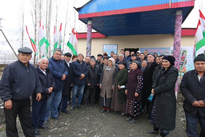 Opening ceremony of a public Seed bank in the village of Firdavsi, Shahristan district