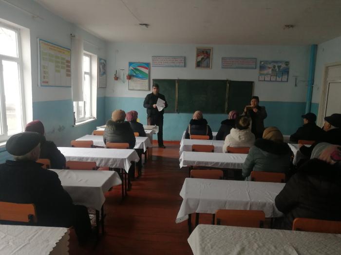 Studying the content of the Message in the educational institution of Bobojon Gafurov district