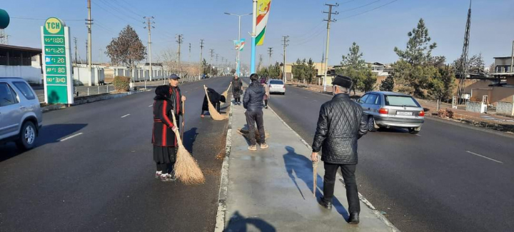 Акция «Чистота местности» в городе Исфара