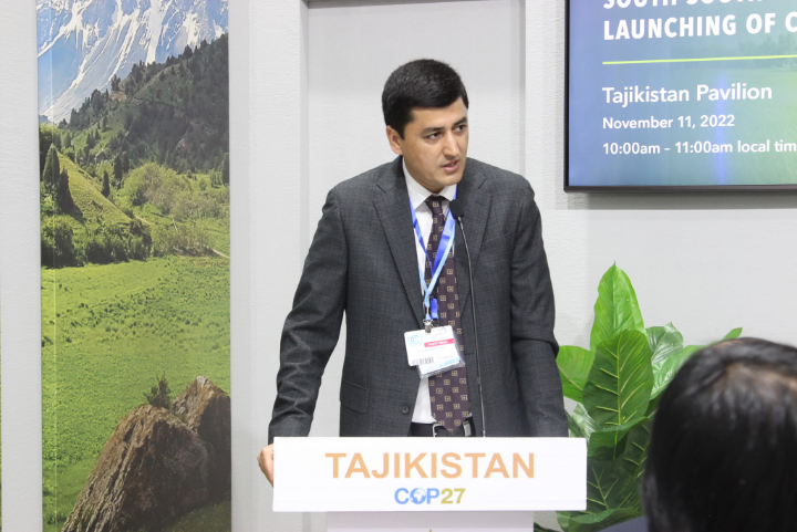 Holding a side event  «NDC Implementation in Asia: South-South Learning and Launching of CACCI-Asia» at the Pavilion of the Republic of Tajikistan under the framework of COP-27