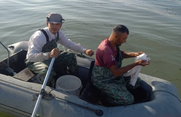 Inspections on the territory of the reservoir Tajik Sea 